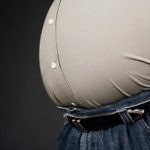 Big belly - obese gut life insurance